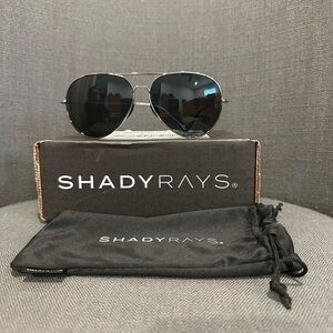Shady Rays Black Aviator Sunglasses